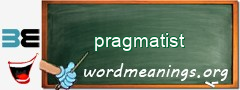 WordMeaning blackboard for pragmatist